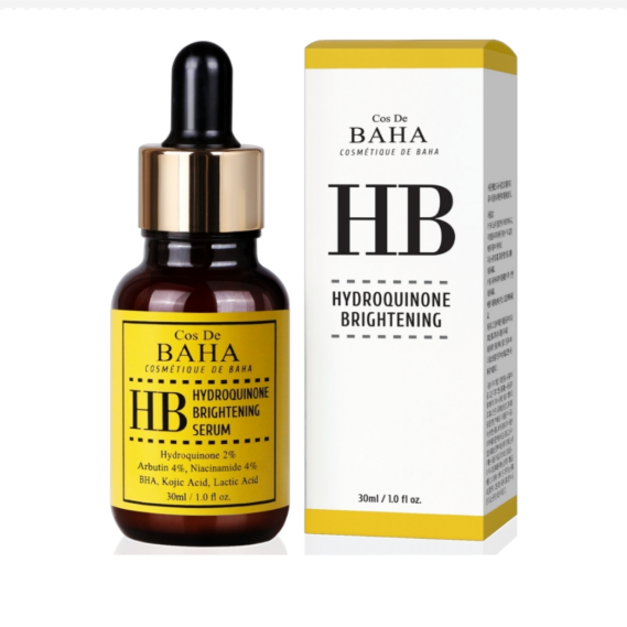 BAHA 2% Hydroquinone + Arbutin + Niacinamide 4% Serum - Dark Spot Corrector Remover + Melasma Treatment Fade Gel + hyperpigmentation, 30ml
