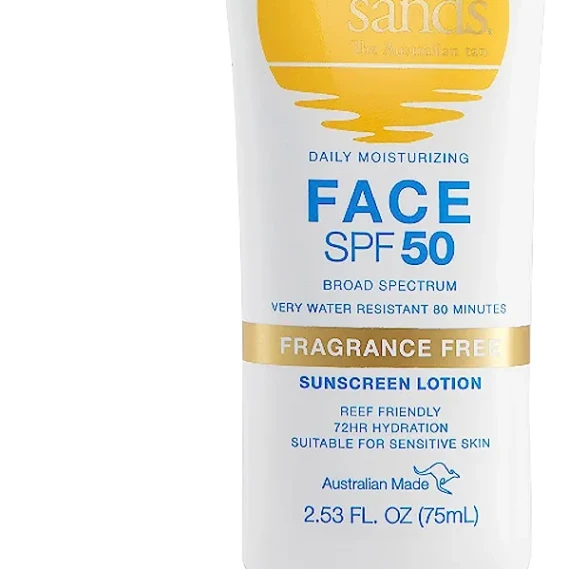 Bondi Sands Fragrance Free Daily Sunscreen Face Lotion SPF 50  2.53 Oz/75 mL