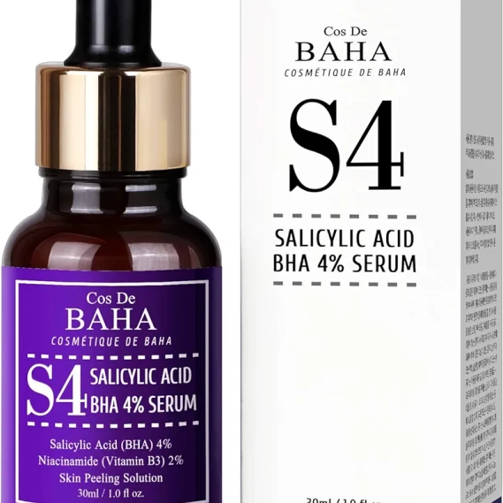 Cos De BAHA S4 Salicylic Acid BHA 4% Serum 1 fl oz (30 ml)
