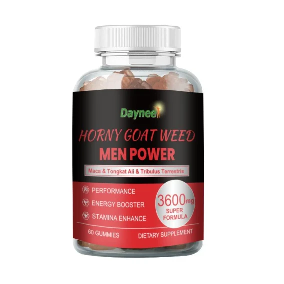 Dayneel  HORNY GOAT WEED MEN POWER  Maca & Tongkat Ali & Tribulus Terrestris  PERFORMANCE  ENERGY BOOSTER  STAMINA ENHANCE  3600mg SUPER FORMULA  60 G