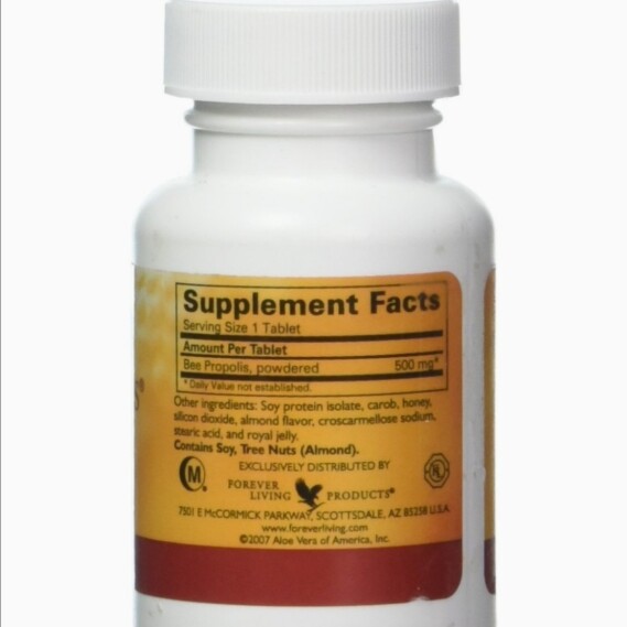 FOREVER BEE PROPOLIS  100% Natural  DIETARY SUPPLEMENT 60 CHEWABLE TABLETS