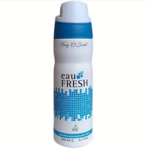 FragO Scent  eau FRESH  PERFUMED DEODORANT BODY SPRAY  200 ml C  6.7 fl.oz