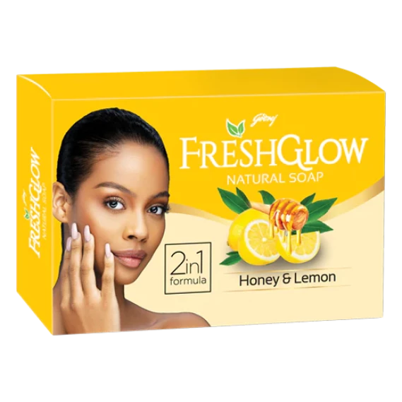 FreshGlow Natural Soap - Honey & Lemon 150g - Pack of 4