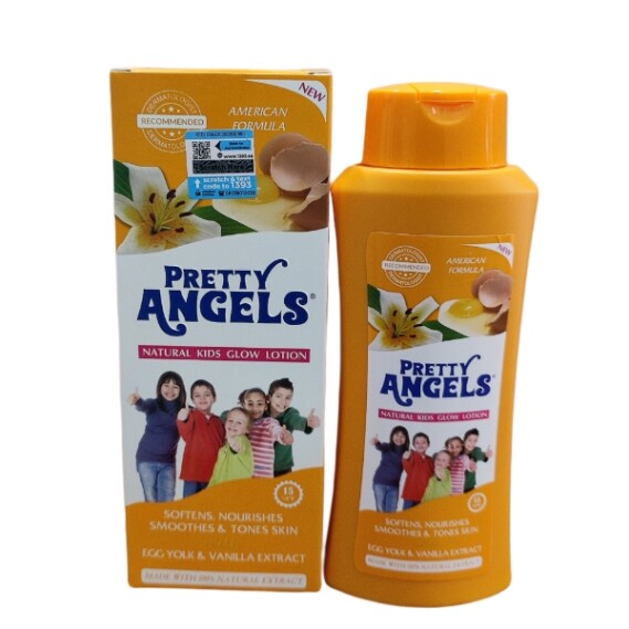 Pretty Angels Body Lotion with Egg Yolk and Vanilla Extract  400ml