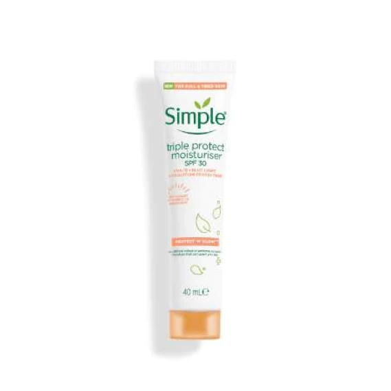 Simple Protect ‘n’ Glow Triple Protect moisturiser spf 30