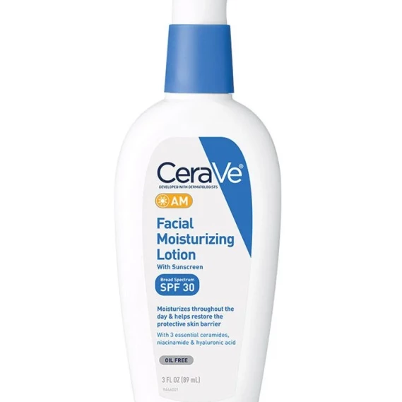 Cerave AM Facial Moisturizing Lotion with Sunscreen Non-comedogenic moisturizer with SPF