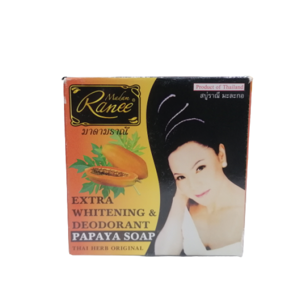 Madam Ranee Extra Whitening Papaya Soap