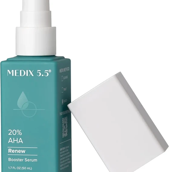 Medix 20% Glycolic & Lactic Acid Exfoliating Booster | AHA Body Serum 1.7 Fl Oz