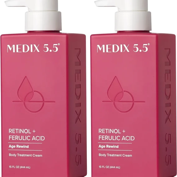 Medix 5.5 Retinol Body Cream Firming Moisturizer & Skin Care Treatment 15 Ounces
