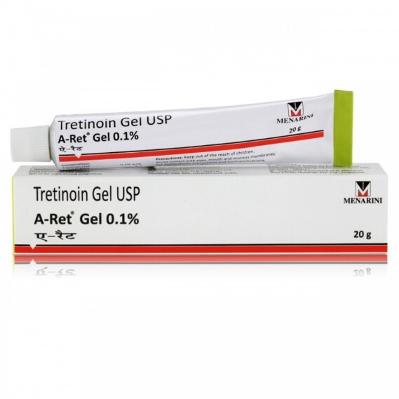 Menarini Tretinoin A-Ret 0.1% Gel Vitamin Tube 20g