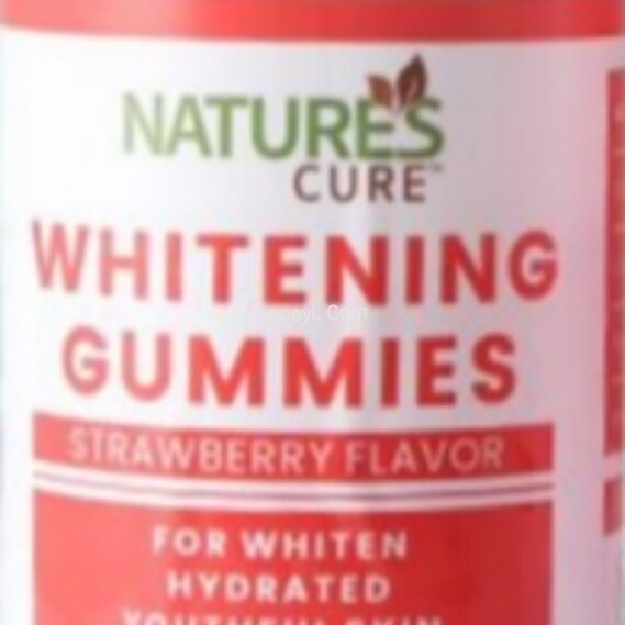 Nature’S Cure Whitening Gummies Strawberry Flavor