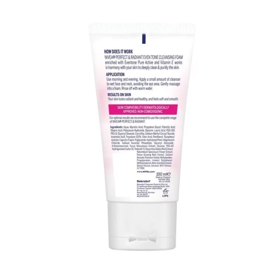 NIVEA PERFECT & RADIANT CLEANSING FOAM 100 ml