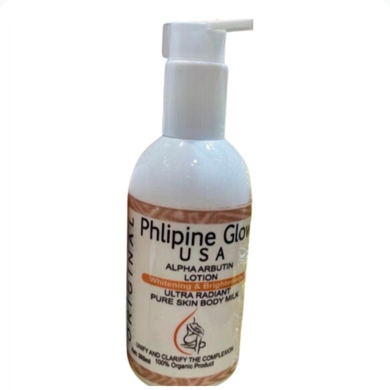 Phlipine Glow USA  ALPHA ARBUTIN LOTION  Whitening & Brightening  ULTRA RADIANT PURE SKIN BODY MILK