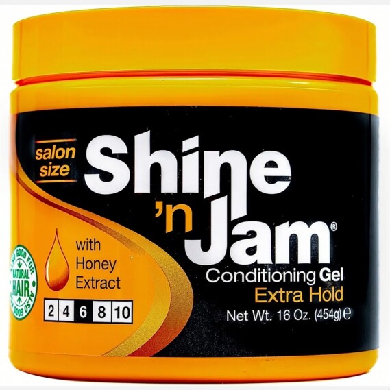 Shine 'n Jam Conditioning Gel Extra Hold for Braids, Twists, and Frizz Control