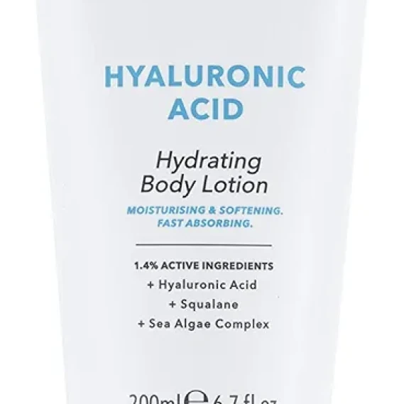The Solution Hyaluronic Acid Hydrating Body Lotion, Moisturising & Softening Formula 200ml