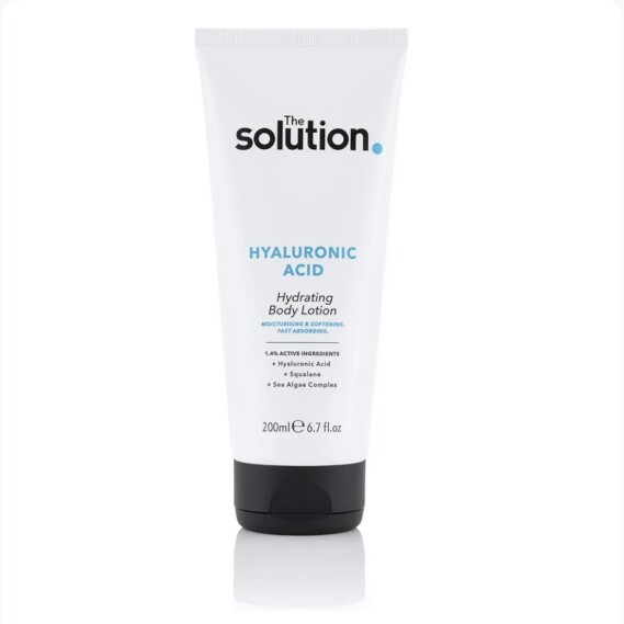 The Solution Hyaluronic Acid Hydrating Body Lotion, Moisturising & Softening Formula 200ml