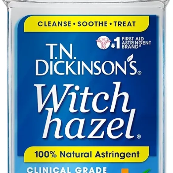 TN Dickinson's Witch Hazel 100% Natural Astringent for Face and Body, 8 fl oz